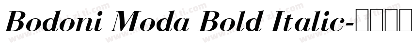 Bodoni Moda Bold Italic字体转换